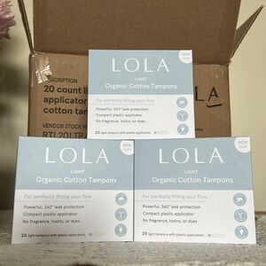 LOLA Organic Cotton Tampons Case 240 LIGHT